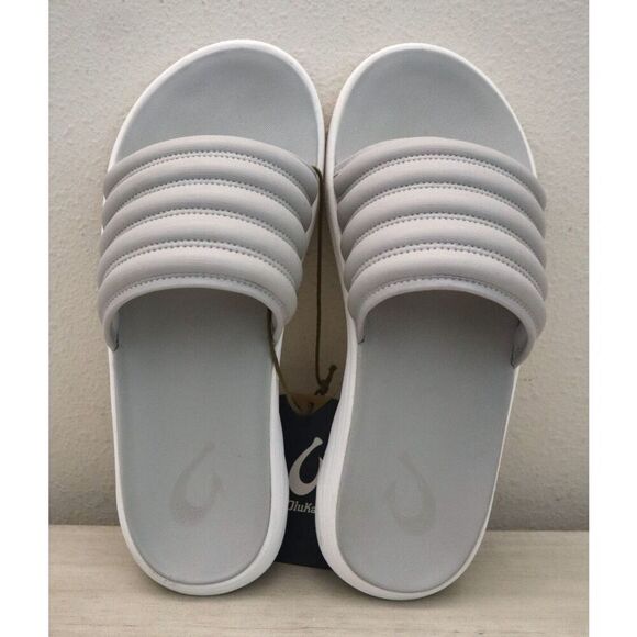 Olukai 10531-DWDW Men's Sz 11D Mist Gray Komo Water-Resistant Slide Sandals - Picture 9 of 9